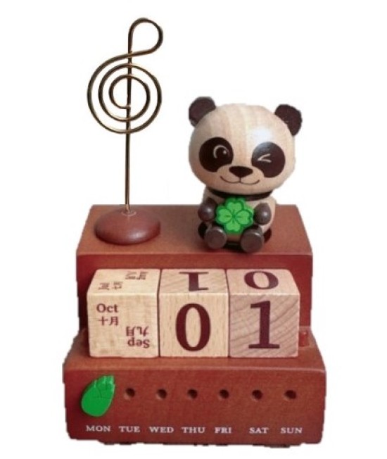 貓熊日曆 音樂盒 木質音樂盒 MUSIC BOX